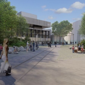 Réflexion sur les espaces extérieurs de la place de la Médiathèque d’Evry
